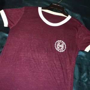 Beautiful purple Ringer tee!