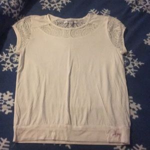Girls XL 10/12 white DKNY adorable top