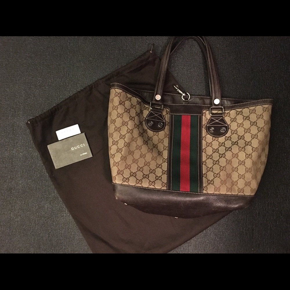 Gucci tote bag original GG fabric