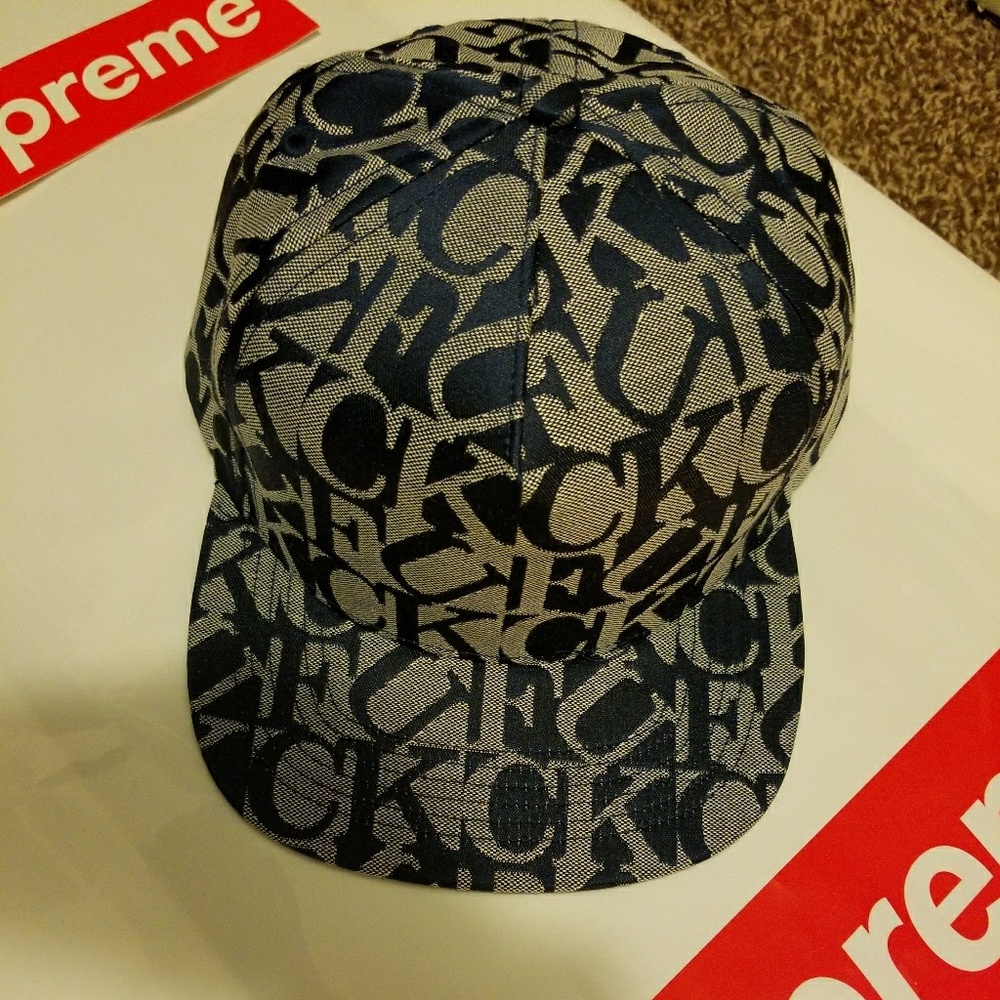 🔥SUPREME - FK Jacquard - Navy - Snapback