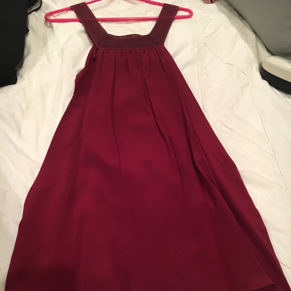 Geren Ford silk dress, oxblood, XS