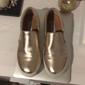 Steve Madden rose gold sneaker slides