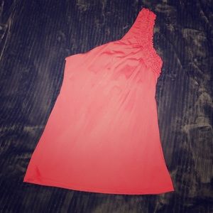 Coral one sleeve tank