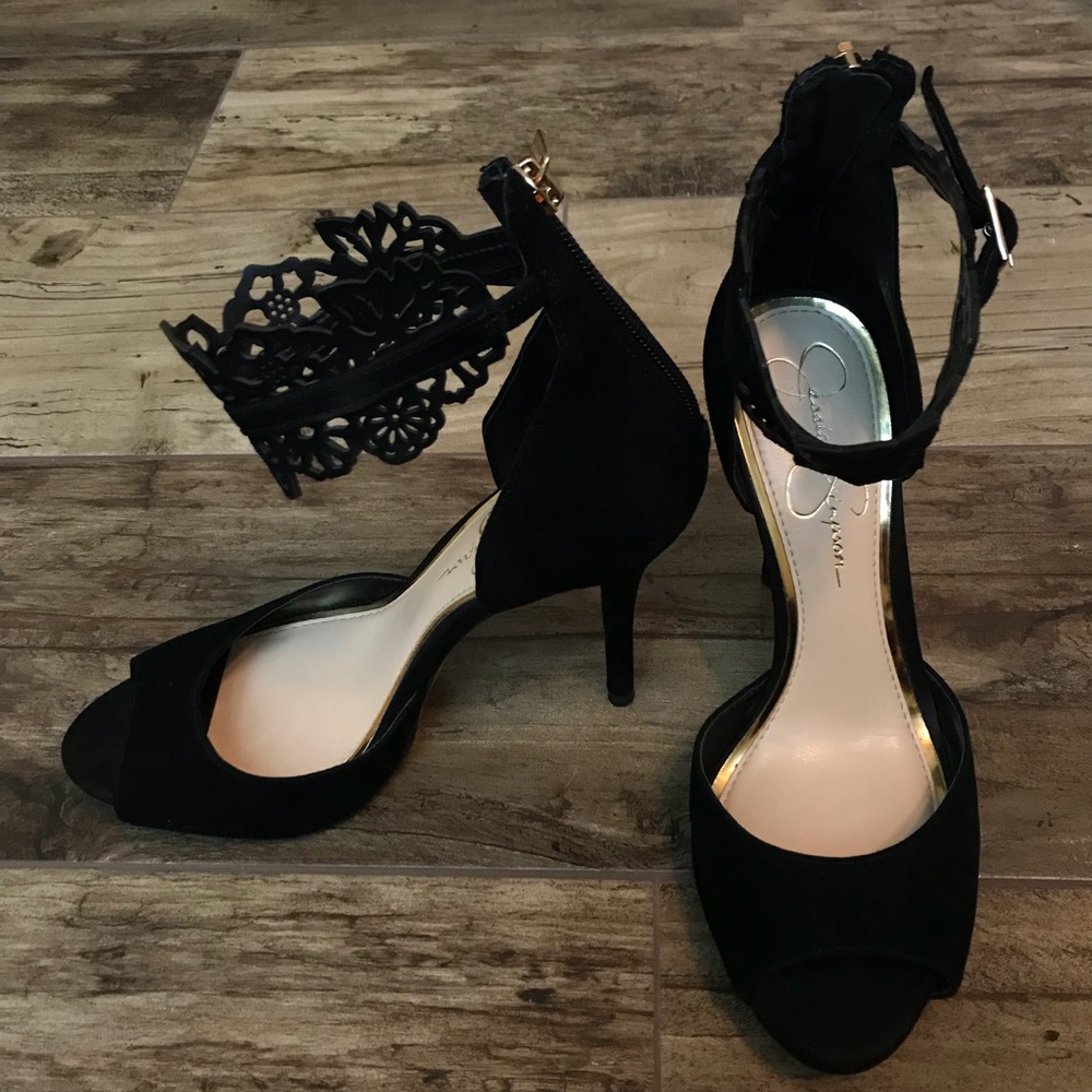 [Nordstrom] Jessica Simpson open toe suede heels