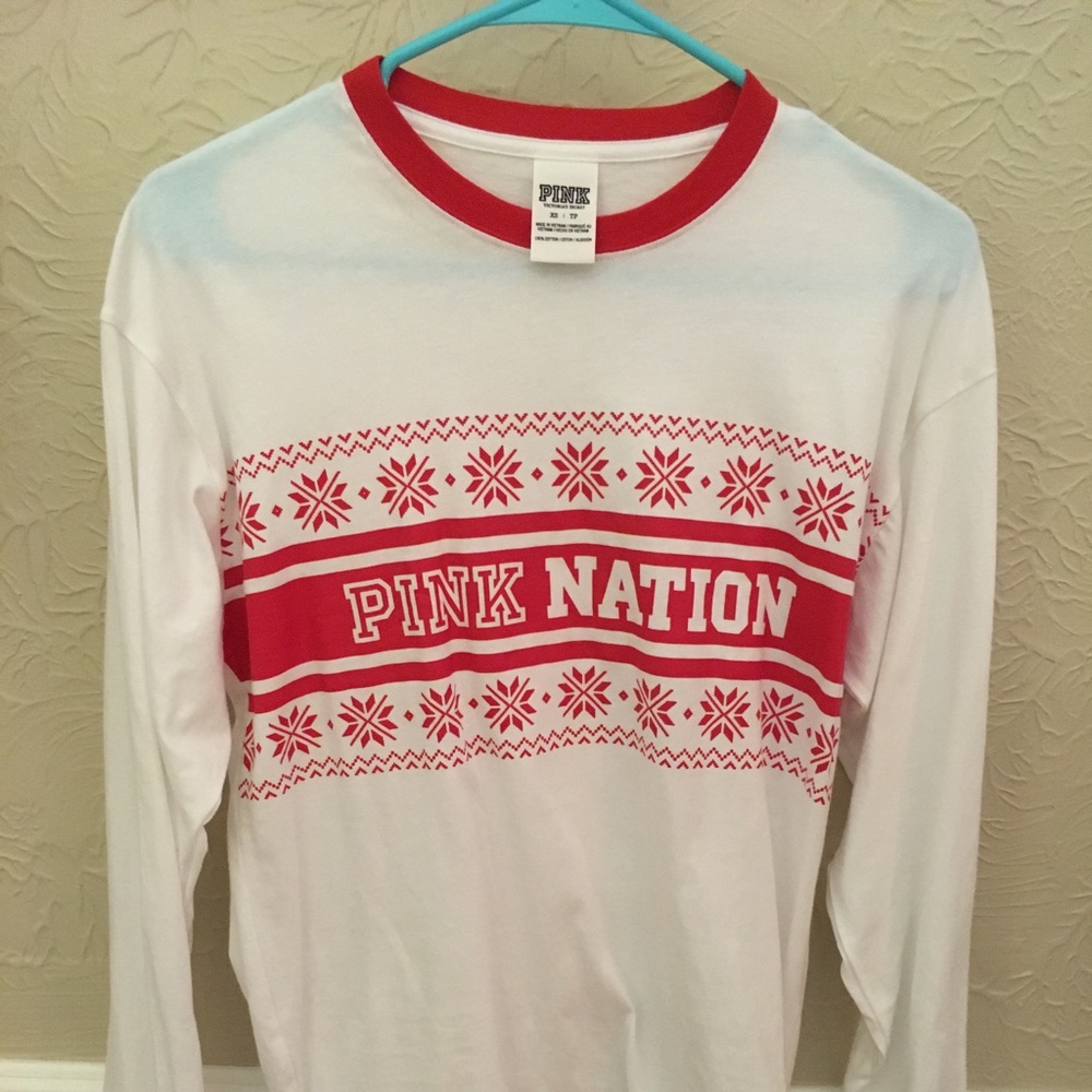 Victoria Secret Holiday long sleeve tee