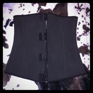 Zipper Latex waist trainer