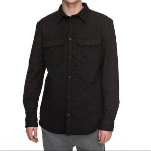 Men's Black Quilted DC Button Down Shirt