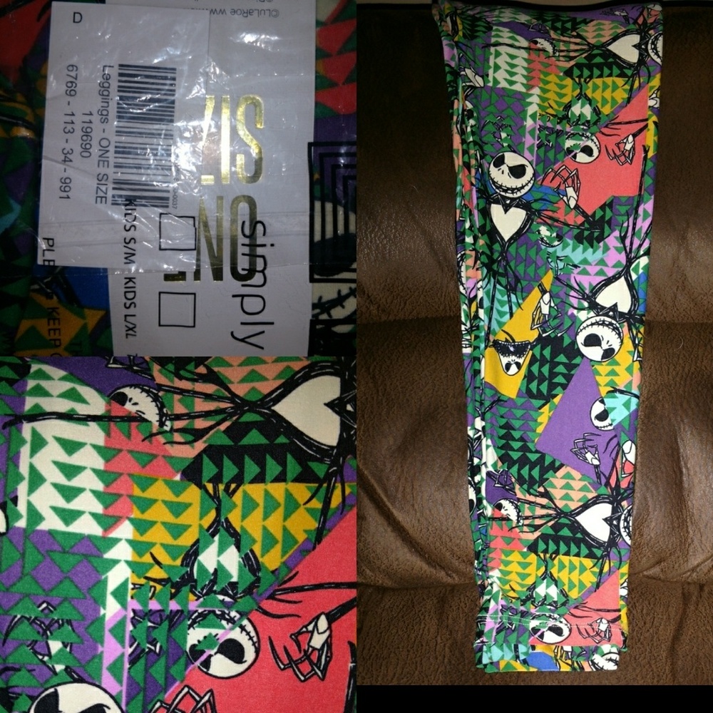 BNWOT LulaRoe Nightmare Before Christmas Leggings