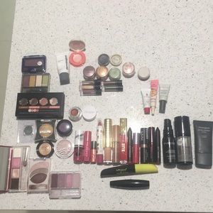 Lot of samples and used makeup