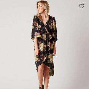 Daytrip (Buckle) Floral Faux Wrap Dress