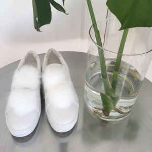 Sam Edelman Puffer Sneakers White