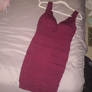Ruby red tight dress