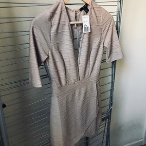 Taupe Low Cut Romper
