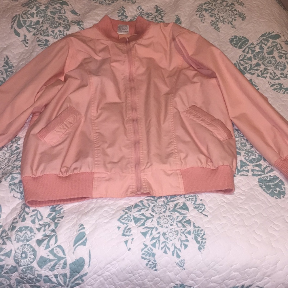 Pink Vintage Bomber Jacket