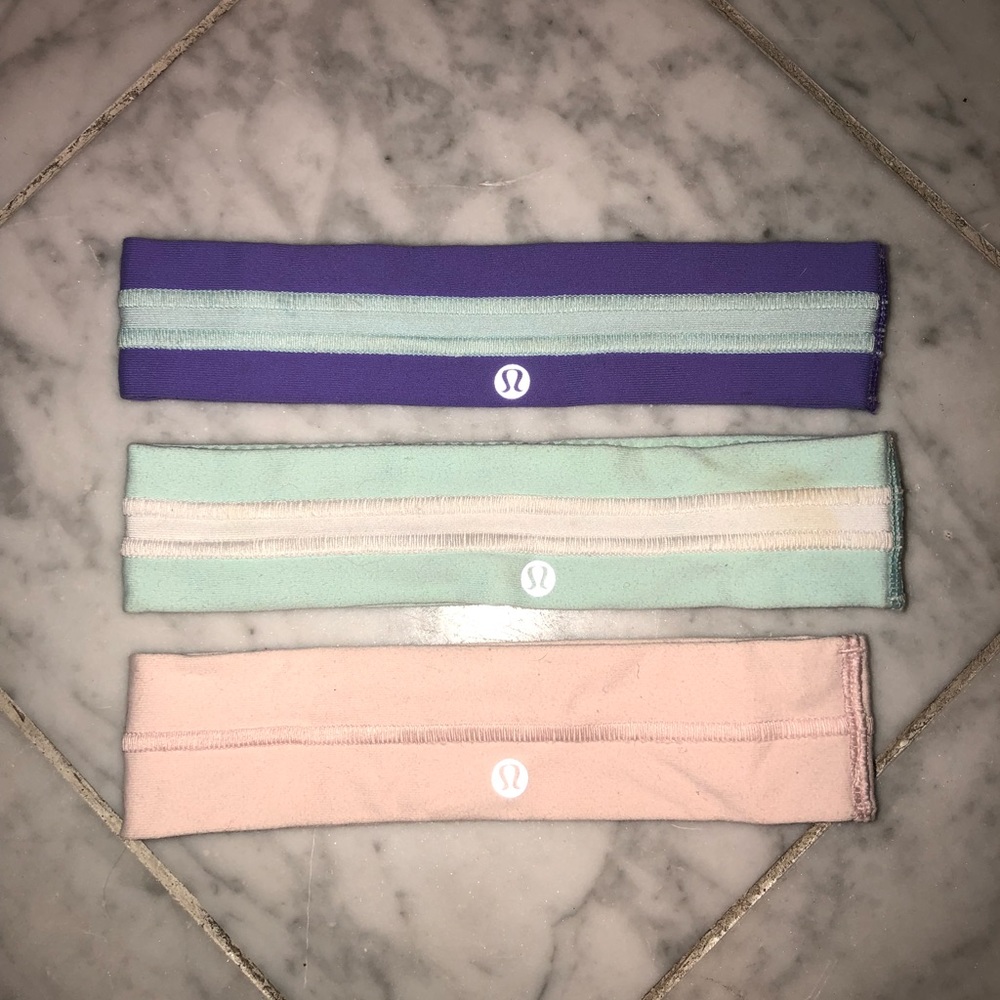 Lululemon Fly Away Tamer headband pack of 3