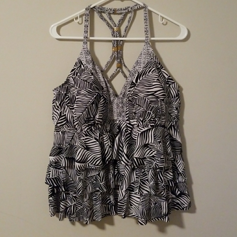 Plus size swimsuit tankini top