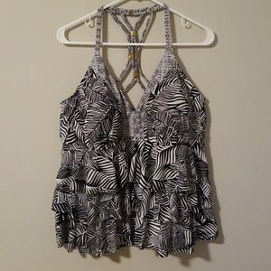 Plus size swimsuit tankini top