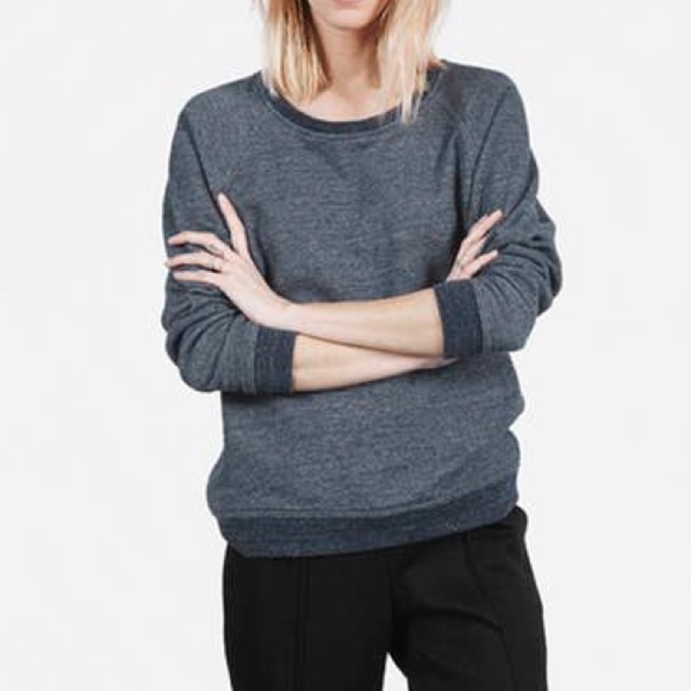 Everlane navy crew sweatshirt