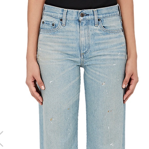 Simon Miller Paint Splatter Wide Leg Jeans - Picture 4 of 6