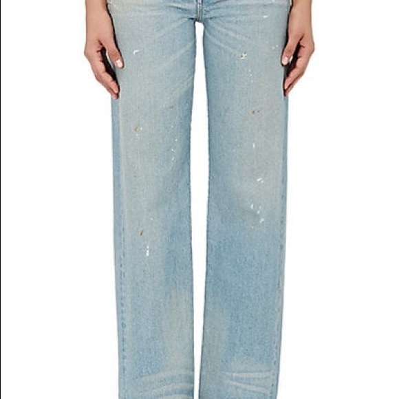 Simon Miller Paint Splatter Wide Leg Jeans - Picture 6 of 6