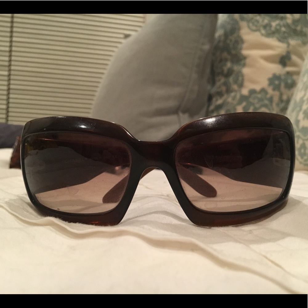 Authentic Chanel mother of pearl sunglasses