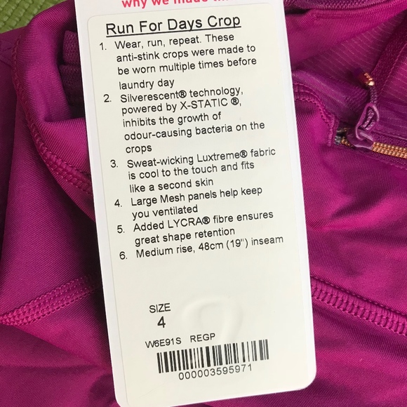 Lululemon run for the days camouflage detail crop - Picture 8 of 8