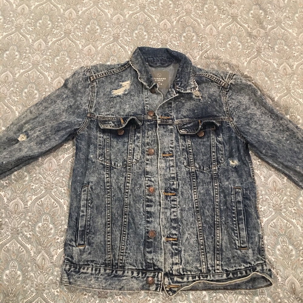 Acid wash jean jacket