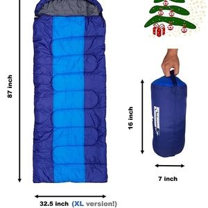 XL Sleeping Bag Lightweight Camping, Backpacking