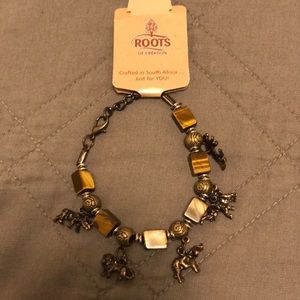South African elephant charm Bracelet NWT