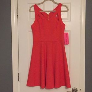Betsey Johnson sz 6 orange dress Never worn tag on