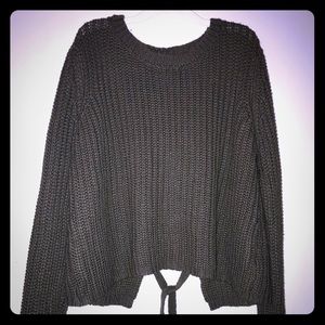 Oversized crop sweater