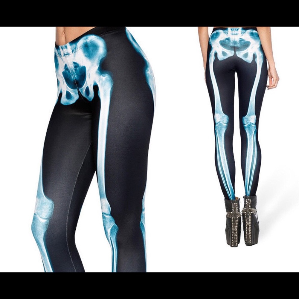 Skeleton Leggings Lotus Leggings Size M