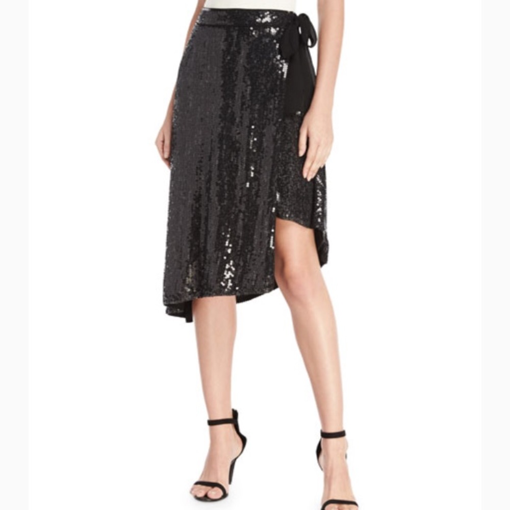 Diane von Furstenberg Sequin Wrap Skirt