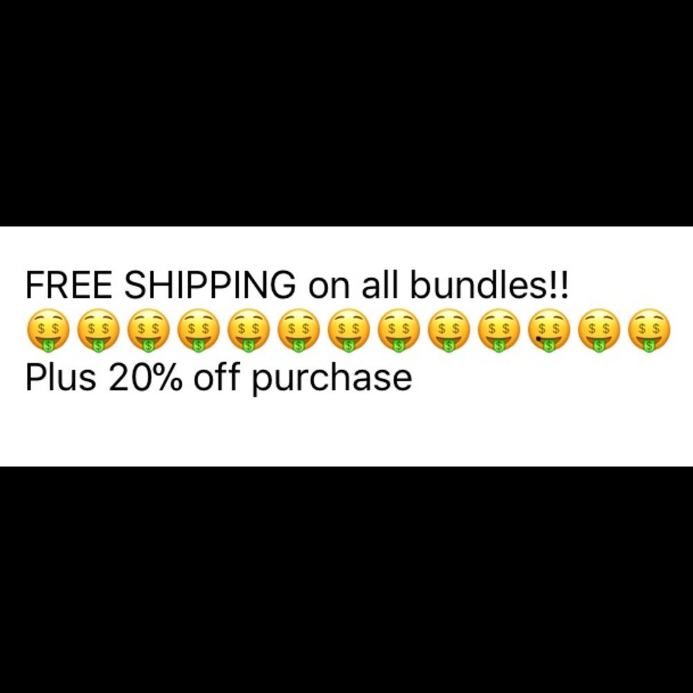 Free shipping on all bundles