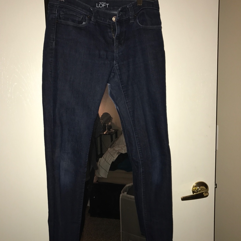 Dark loft skinny jean