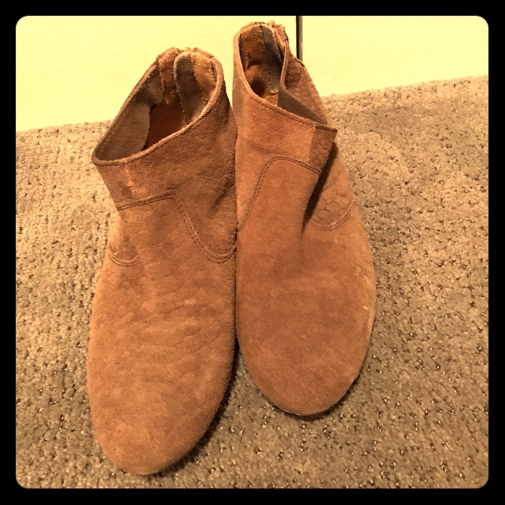 Italian snake skin style leather boots