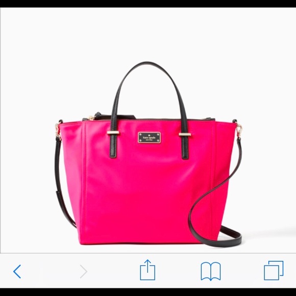 *sold* Kate spade neon pink bag NWT Wilson road - Picture 4 of 8