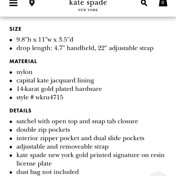 *sold* Kate spade neon pink bag NWT Wilson road - Picture 7 of 8