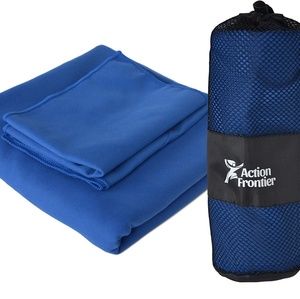 4 Pack Microfiber Towel Set - 1 XL Beach Towel, 2