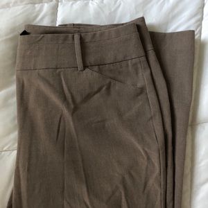 Tan Bootleg Dress Pants