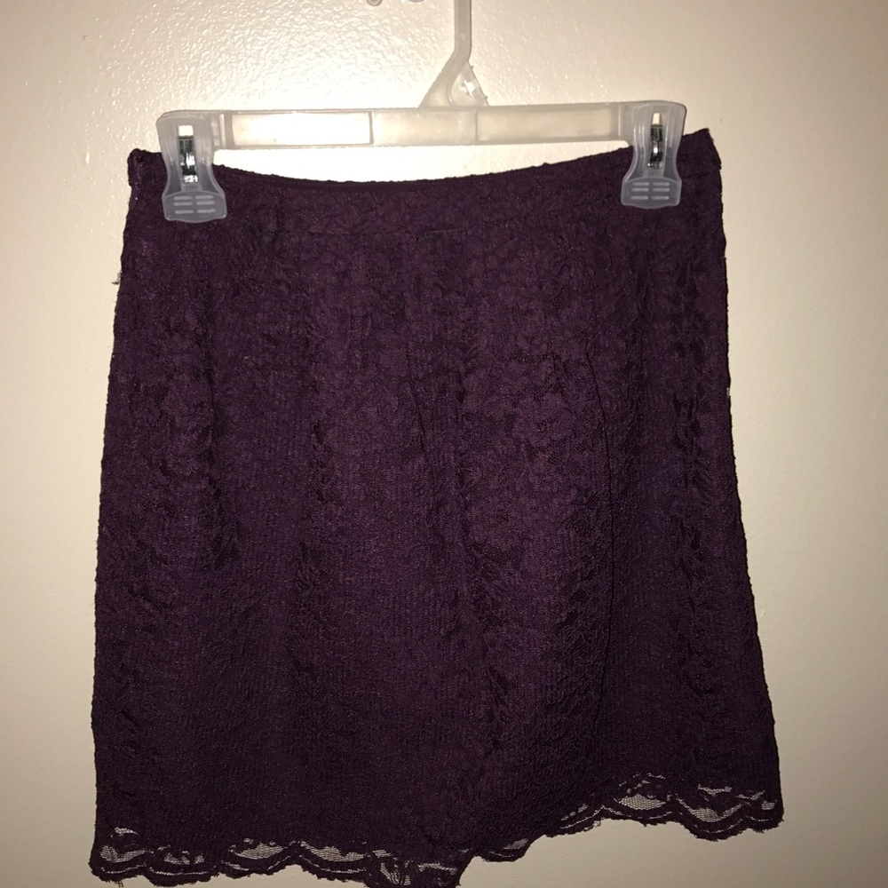 Lace purple skirt