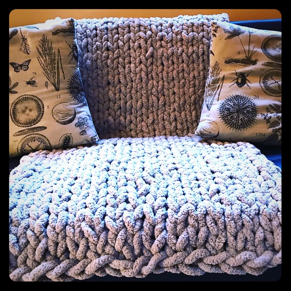 Hand made throw blanket