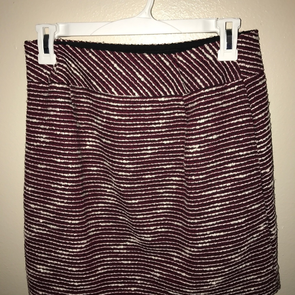 Striped pencil skirt