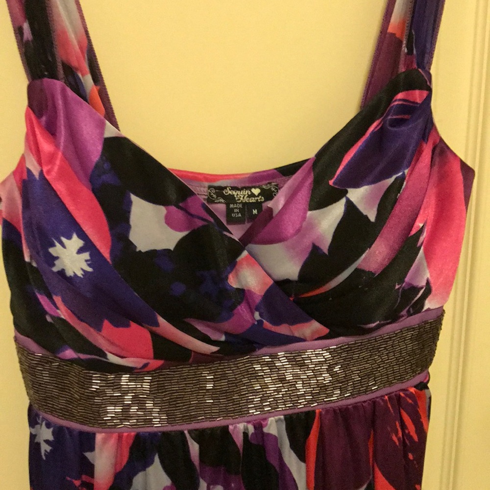 Purple/pink floral dress