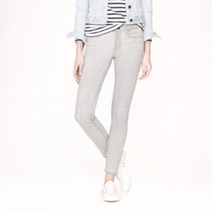 J. Crew Toothpick Jean in Silver Wash A1438 Sz 29