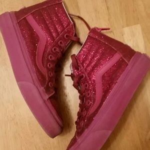 Pink Glitter Vans