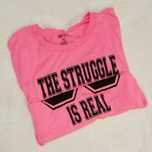 ❌SOLD❌🔥"The Struggle is real"T-shirt Dress - Picture 3 of 6