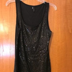 Maurices Black sequined tank