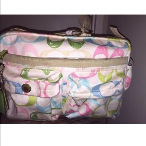 Coach Canvas Diaper Bag