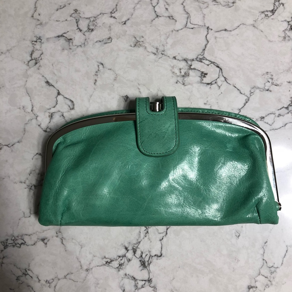 HOBO wallet Leather green BRAND NEW